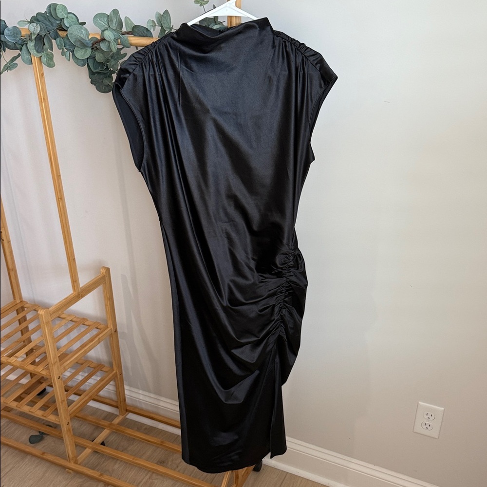 Nordstrom Rack Mock Neck Satin Style Dress